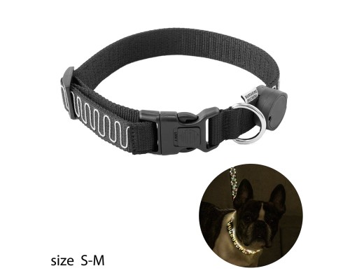 NIGHTSCAPE LED COLLAR BLACK SーM